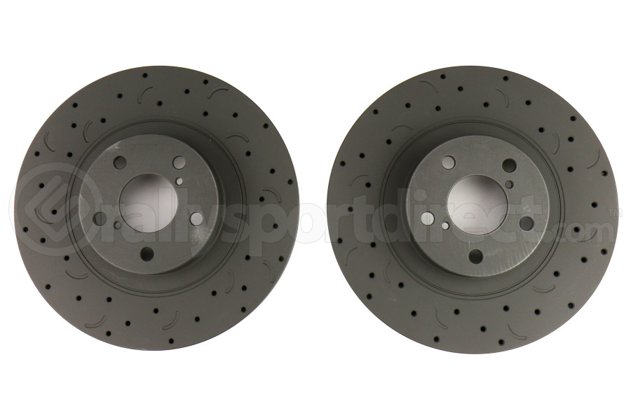 Hawk Talon Brake Rotors Cross Drilled and Slotted Front Subaru