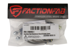 FactionFab Rear Stainless Steel Brake Lines - Subaru Models (inc. 2008-2017 STI / 2013+ BRZ)
