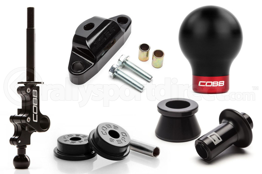 COBB Tuning Stage 2+ Drivetrain Package w/ Black Lockout and Black / Red Shift Knob - Subaru STI 2004 - 2020