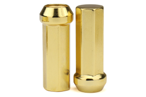 KICS Kyokugen Heptagon 50mm Closed Ended Gold Lug Nuts 12x1.25 - Universal