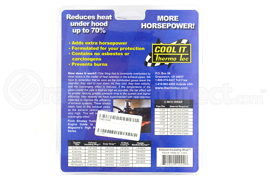 Thermo Tec Exhaust / Header Wrap 2in x 50ft (Part Number: 11002) Thermo Tec Exhaust / Header Wrap 2in x 50ft (Part Number: )