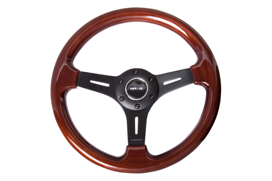 NRG Classic Woodgrain Steering Wheel 330mm Matte Black Center ST-015-1BK NRG Classic Woodgrain Steering Wheel 330mm Matte Black Center ST-015-1BK