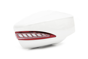 OLM Sequential Turn Signal Mirrors 37J Satin White Pearl / Whiteout - Scion FR-S 2013-2016 / Subaru BRZ 2013+ / Toyota 86 2017+