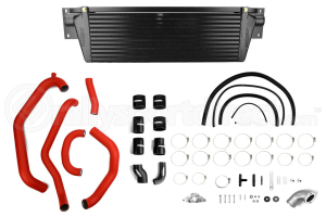PERRIN Front Mount Intercooler Kit Red Piping/Black Core - Subaru WRX 2008-2014