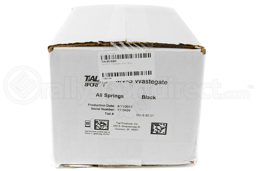 Tial MV-S Wastegate 38mm Black w/ All Springs (Part Number: 002953) Tial MV-S Wastegate 38mm Black w/ All Springs (Part Number: )