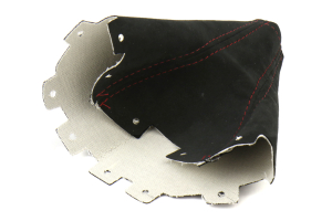 AutoStyled Black Microsuede Shift Boot w/ Red Stitching Standard Shifter - Subaru STI 2008-2014