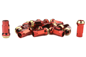 Muteki SR45R Red Open Ended Lug Nuts 12X1.25 - Universal