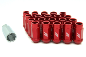 Mishimoto Aluminum Locking Lug Nuts Red 12x1.25 - Universal