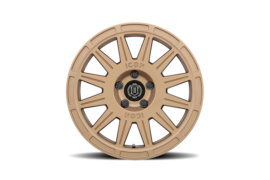CrawfordSPEC Wheel by ICON Alloys 17x8 +38 5x114.3 Satin Gold - Universal