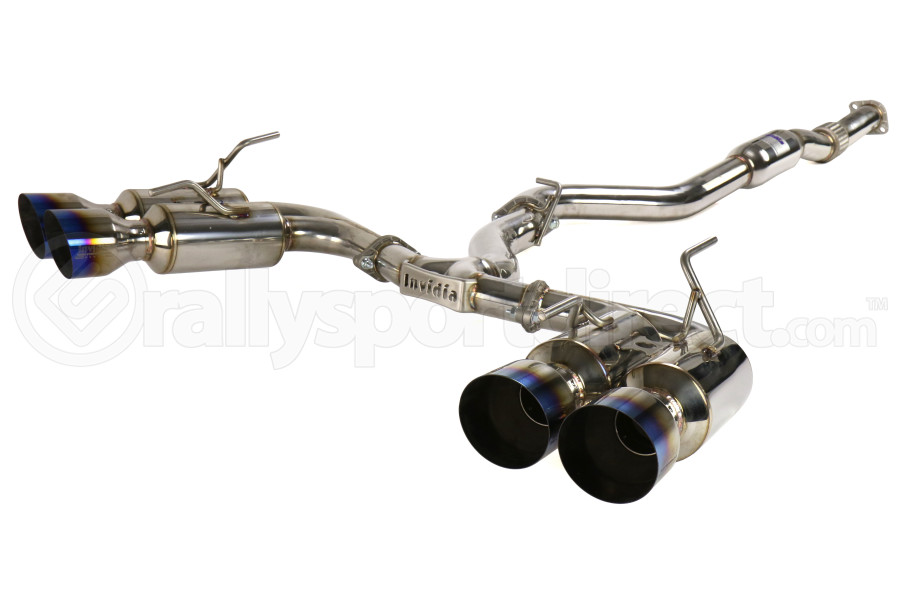 Invidia R400 Gemini Cat Back Exhaust Wtitanium Tips