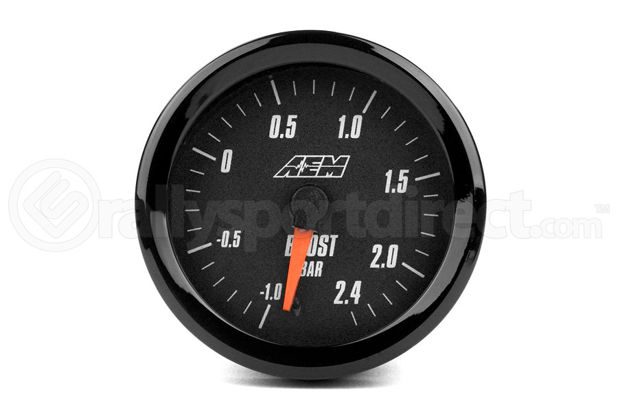 AEM Boost Gauge 24Bar Metric Analog 52mm 305132M Free Shipping