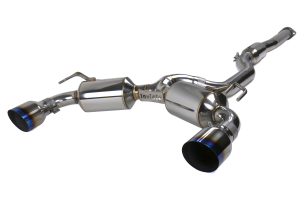 Invidia Dual N1 Titanium Tip Cat-Back Exhaust System - Mitsubishi Evo X 2008-2015