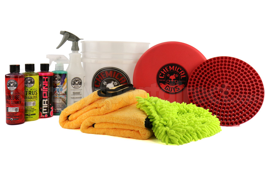 Chemical Guys Best Car Wash Bucket Kit Wdirt Trap Red 11pc Hol132rd