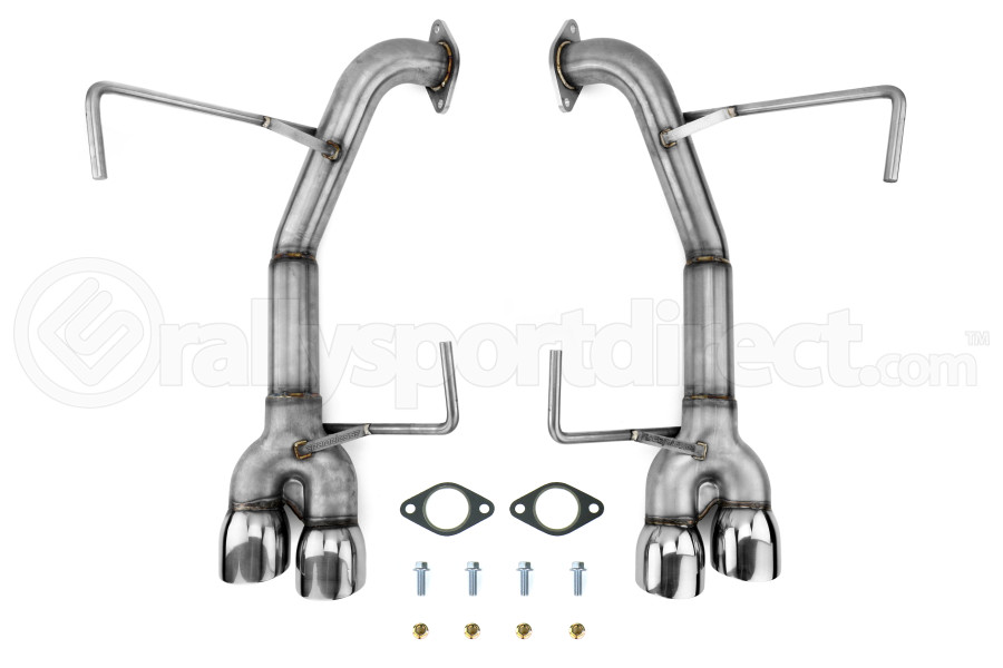 Nameless Performance Muffler Delete Double Wall Polished Tips