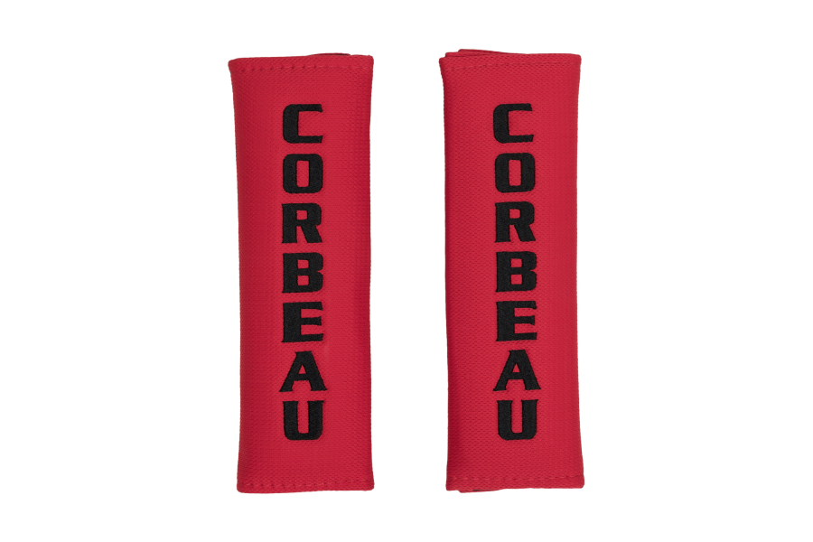 Corbeau Harness Belt Pads 3 Inch Red - Universal