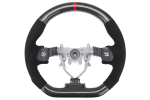 FactionFab Steering Wheel Carbon and Suede - Subaru WRX / STI 2008 - 2014