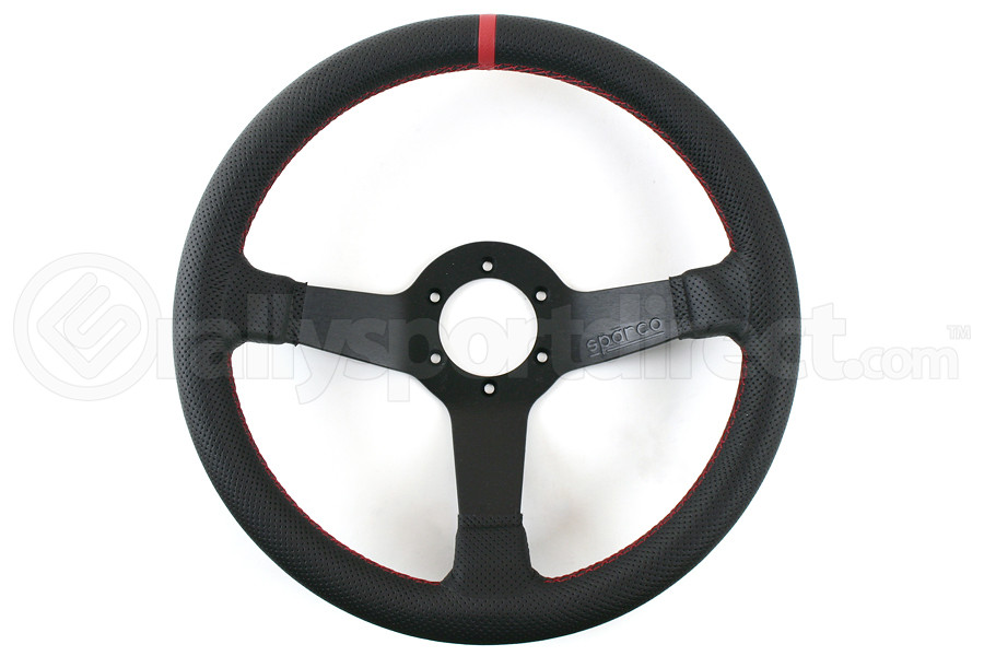 Sparco Champion Limited Edition Steering Wheel Black Leather - Universal