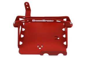 GrimmSpeed Lightweight Battery Mount Red - Subaru WRX / STI 2008+