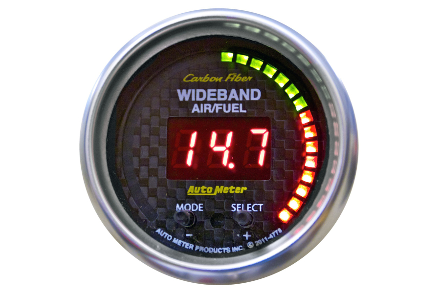 Autometer Carbon Fiber Wideband AirFuel Ratio Gauge Digital 52mm 4778 Rallysport Direct