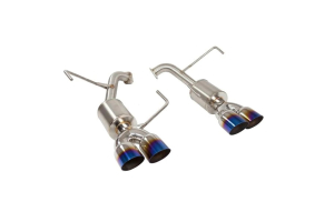 Nameless Performance  Axle Back Exhaust 5inch Mufflers 3.5inch Staggered Single Wall Neochrome Tips - Subaru WRX 2022+