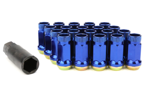Muteki SR45R Blue Open Ended Lug Nuts 12X1.25 - Universal