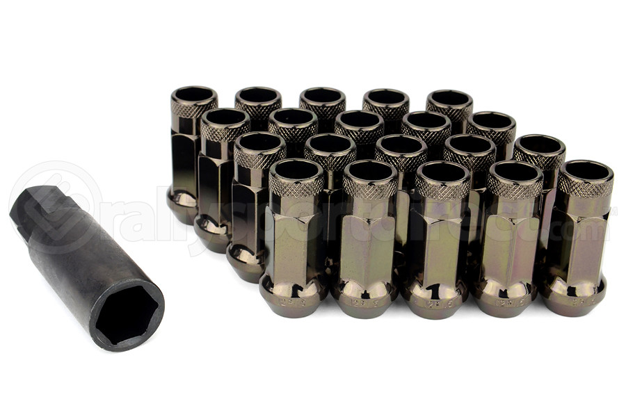 Muteki SR48 Open Ended Lug Nuts 12X150 Chrome Titanium 32906T
