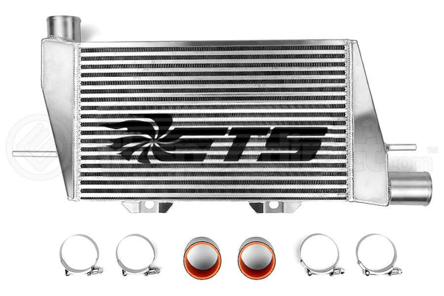 ETS Front Mount Intercooler Silver Core w Stencil Mitsubishi