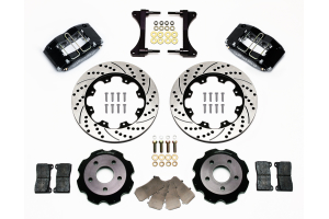 Wilwood Dynapro Radial 12.00in Front Kit Drilled / Slotted Black - Subaru Models (inc. 2002-2007 WRX)