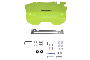 PERRIN Performance Pulley Cover Neon Yellow - Subaru WRX 2015 - 2020