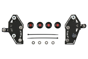 Move Over Racing Bumper Kit No Logo- Black w/ Red Button - Subaru WRX/STI 2015+