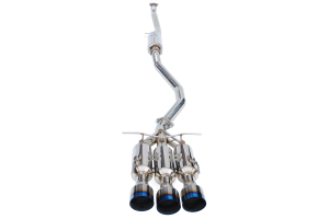 Invidia Gemini Cat Back Exhaust w/ Titanium Burnt Tips - Honda Civic SI Sedan 2017+