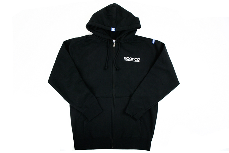 Sparco Zip WWW Hooded Sweatshirt Black Brown Grey | 2 SP04100