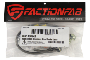 FactionFab Front Stainless Steel Brake Lines - Subaru Models (inc. 2004-2007 STI / 2006-2007 WRX)