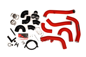GrimmSpeed Front Mount Intercooler Kit Black Core w/ Red Piping - Subaru STI 2015 - 2020