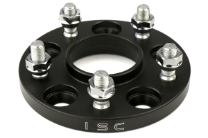 ISC Suspension Wheel Spacers 5x114.3 15mm Black Pair - Mitsubishi Models (inc. Evo X 2008+ / Evo 8/9 2003-2006)