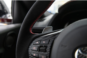 OLM Alcantara Pro Steering Wheel Alcantara with Red Stripe - Toyota Supra 2020+