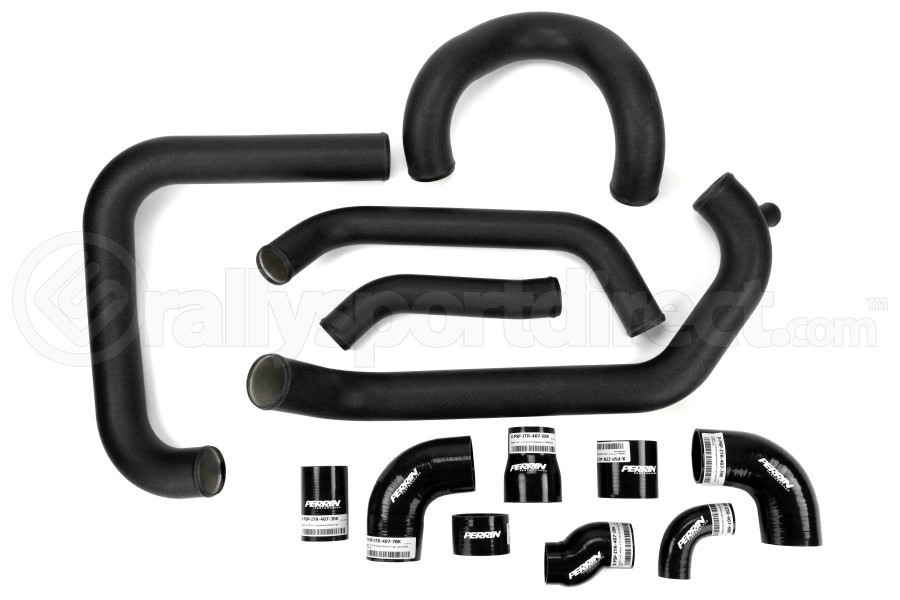 PERRIN Boost Tube Kit Black Piping Black Couplers - Subaru STI 2015+