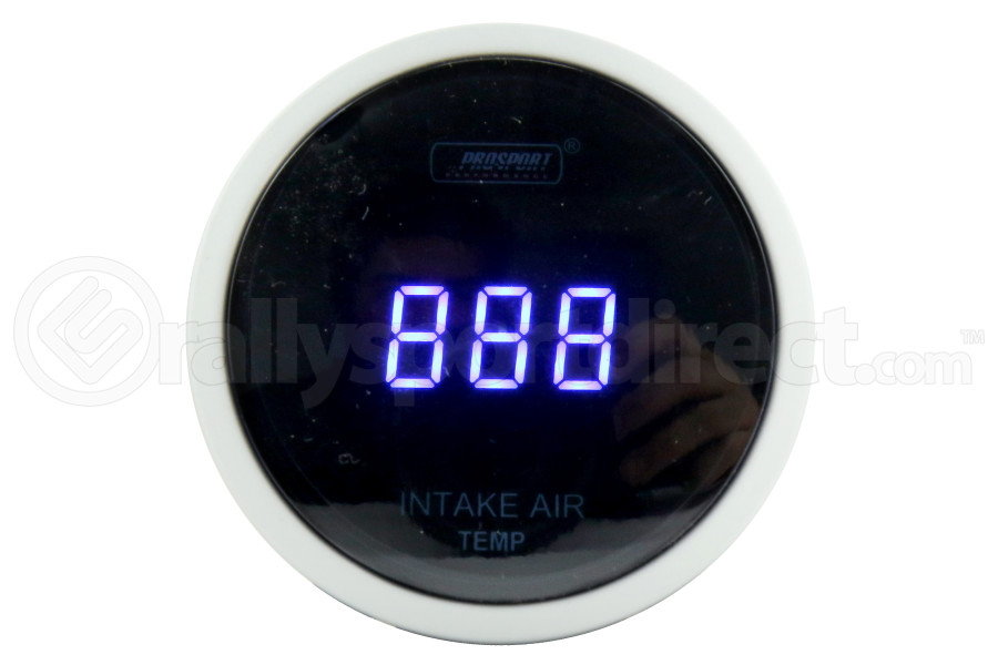 Prosport Digital Intake Temperature Gauge W Sender Blue 52mm