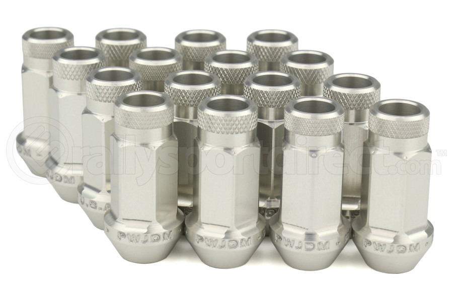 Password JDM Silver Lug Nuts Open Ended 16pc 12x15 PWALNHEO16SIL