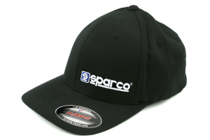Sparco Hat Lid Black Small/Medium FlexFit Tuning - Universal