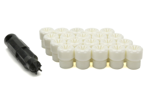 KICS R40 Iconix Plastic Caps White M12X1.25 - Universal