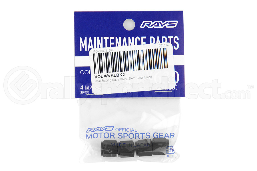 Volk Racing Rays Valve Stem Caps Black (Part Number: WVALBK2) Volk Racing Rays Valve Stem Caps Black (Part Number: )