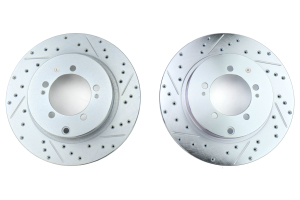 Stoptech C-Tek Sport Drilled and Slotted Rear Rotor Pair - Mitsubishi Evo 8/9 2003-2006