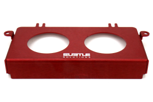 Subtle Solutions Dual 52mm Ashtray Gauge Bezel Red - Subaru Models (inc. 2005-2007 WRX/STi)