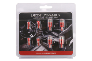 Diode Dynamics Stage 1 Red LED Interior Lighting Kit - Ford Mustang 2015+
