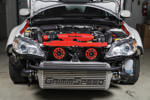 GrimmSpeed Front Mount Intercooler Kit w/ Black Piping - Subaru WRX 2008-2014