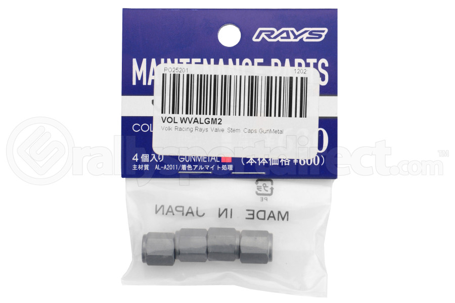 Volk Racing Rays Valve Stem Caps Gunmetal (Part Number: WVALGM2) Volk Racing Rays Valve Stem Caps Gunmetal (Part Number: )