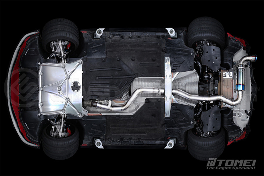 Tomei Single Exit Full Titanium Expreme Ti Catback Exhaust  Type-R - Toyota Supra 2020+