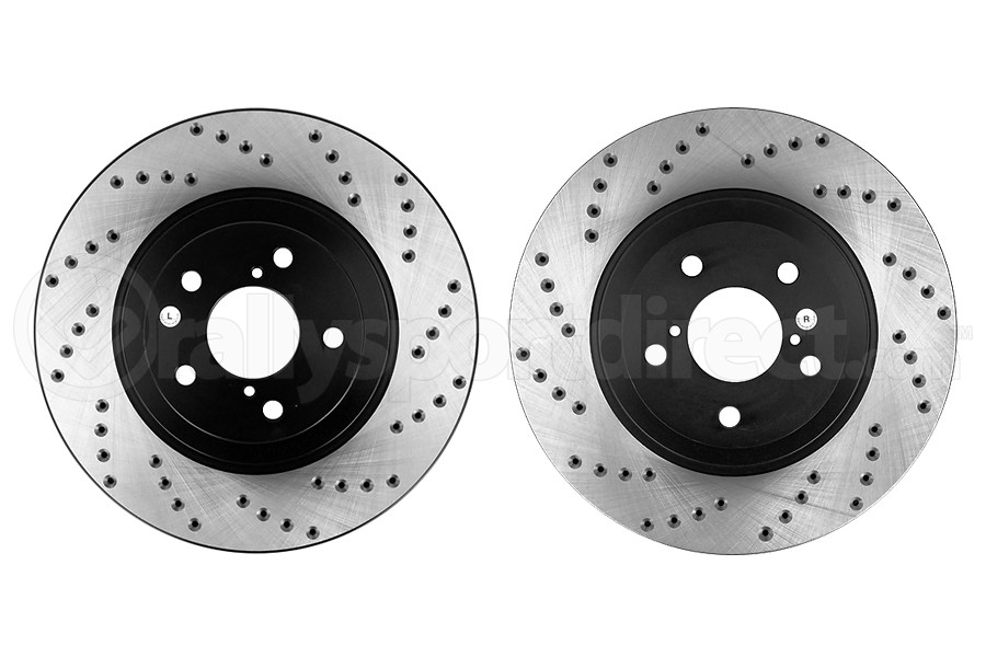 Front & Rear StopTech Drilled Slotted Brake Rotors Kit for Subaru BRZ Impreza