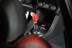 Grimmspeed Stainless Steel Red Shift Knob w/ 5SPD Boot Retainer - Subaru 5MT Models (inc. 2002-2014 WRX)